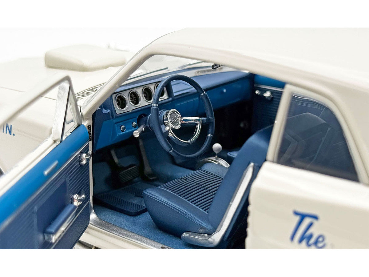 1963 Pontiac Tempest Super Duty "Wynn Engineering Co." White with Blue Interior Limited Edition to 315 pieces Worldwide 1/18 Diecast Model Car by ACME-3