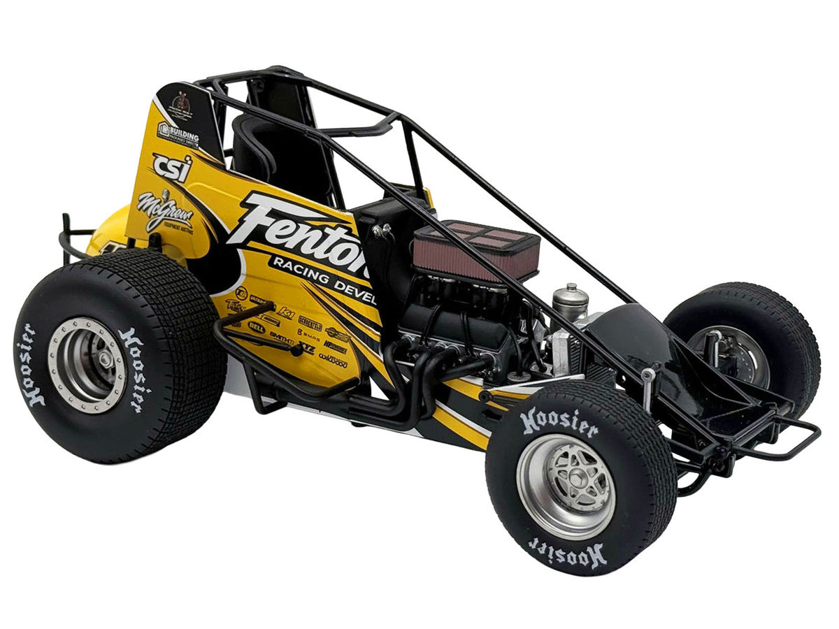 Winged Sprint Car #19 Brent Marks "Fenton Marks Racing" (2026) 1/18 Diecast Model Car by ACME-1