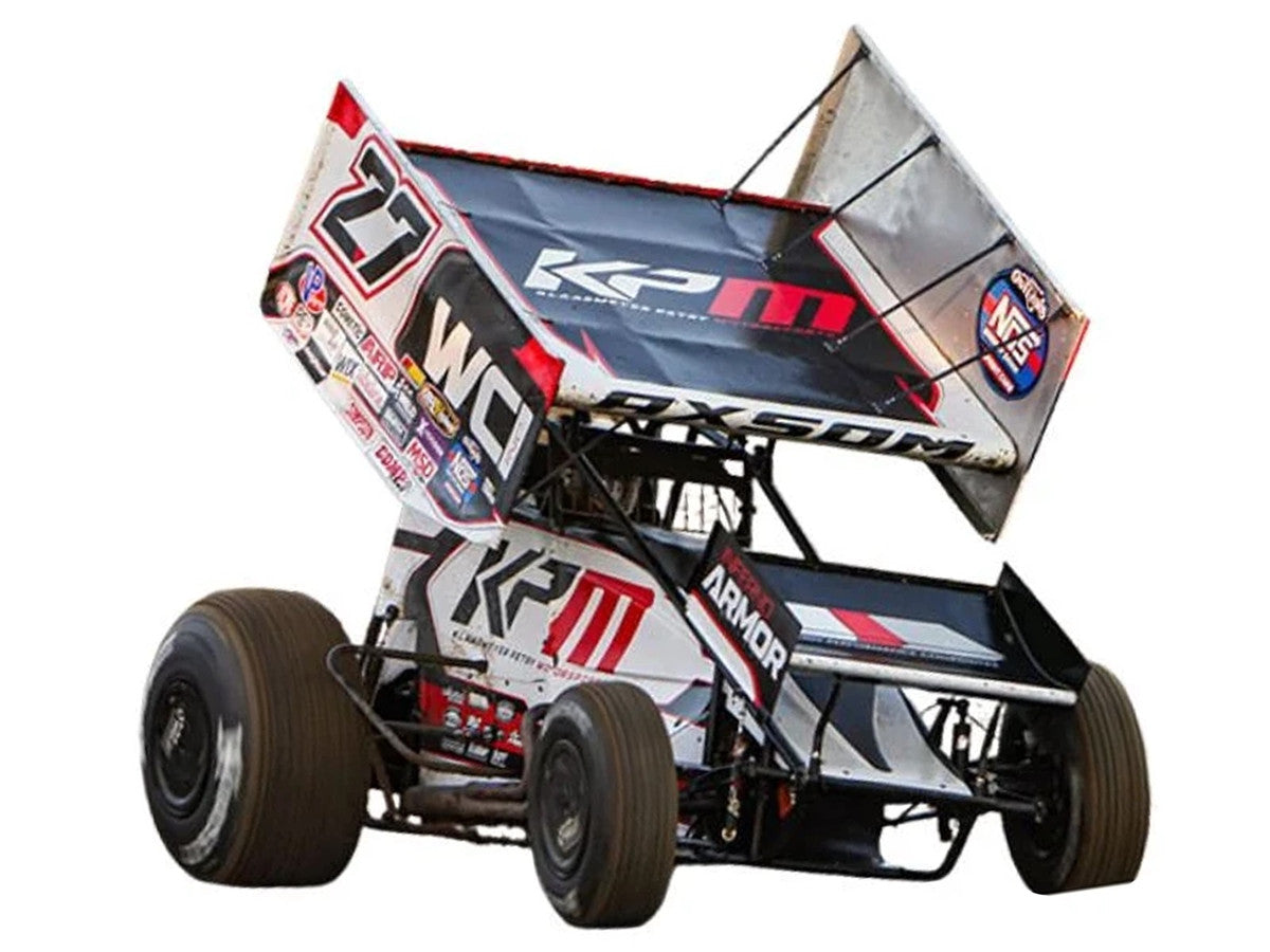 Winged Sprint Car #27 Emerson Axsom "WCI - KPM" White (2026) 1/18 Diecast Model Car by ACME-1