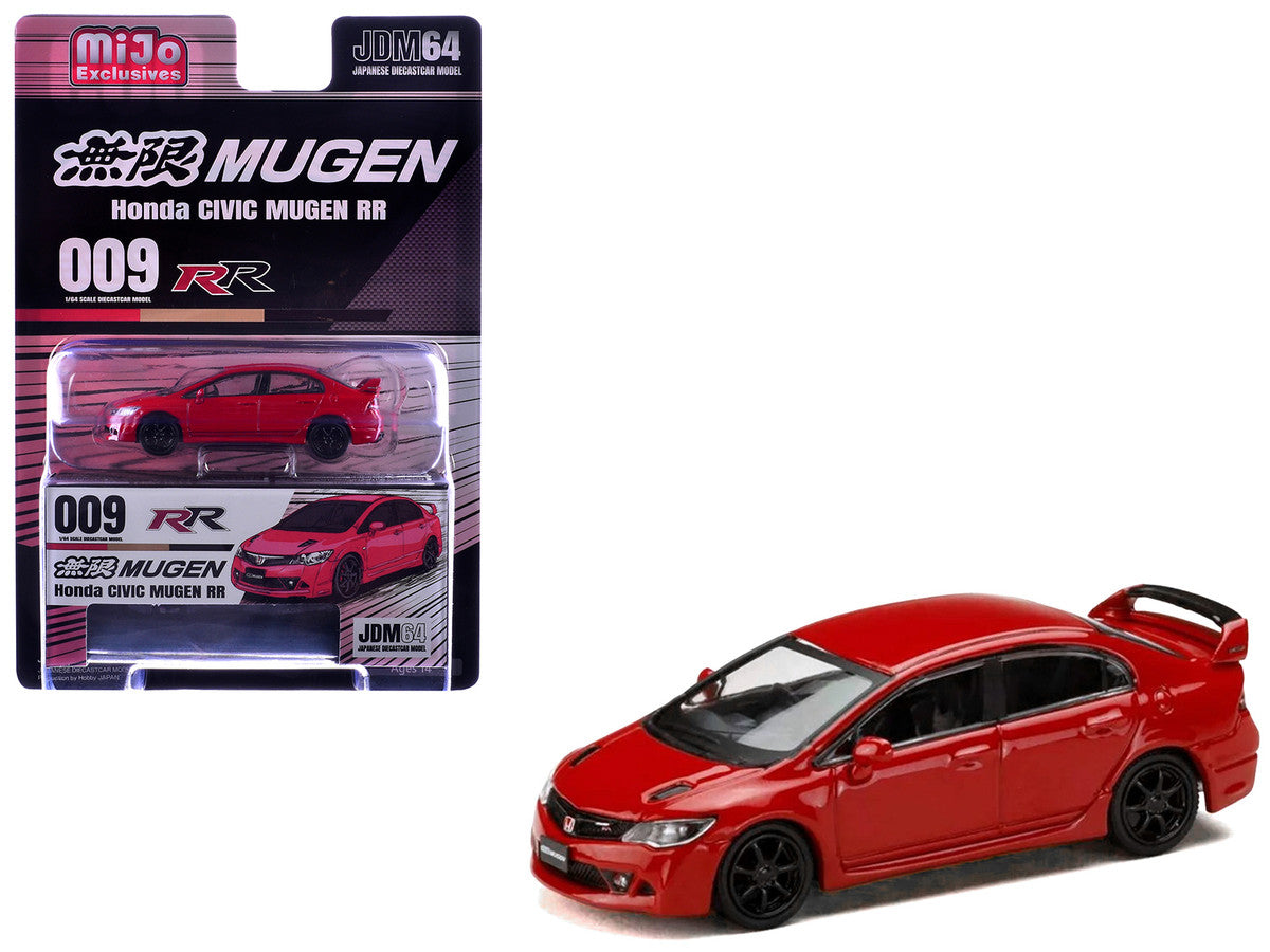Honda Civic Mugen RR (FD2) RHD (Right Hand Drive) Milano Red "JDM64" Series 1/64 Diecast Model Car by Hobby Japan-2