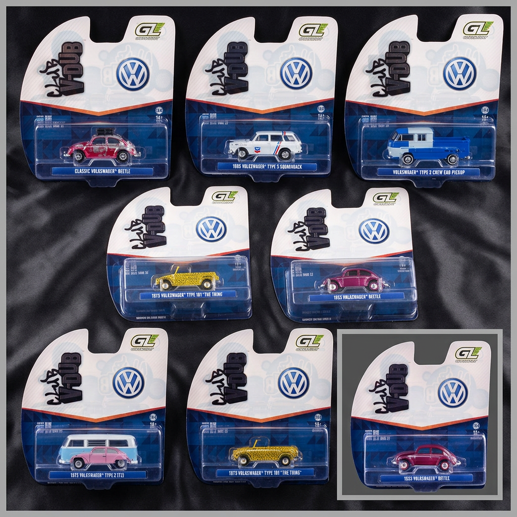 "Club Vee-Dub" Series 22 Set of 6 pieces 1/64 Diecast Model Cars by Greenlight-0