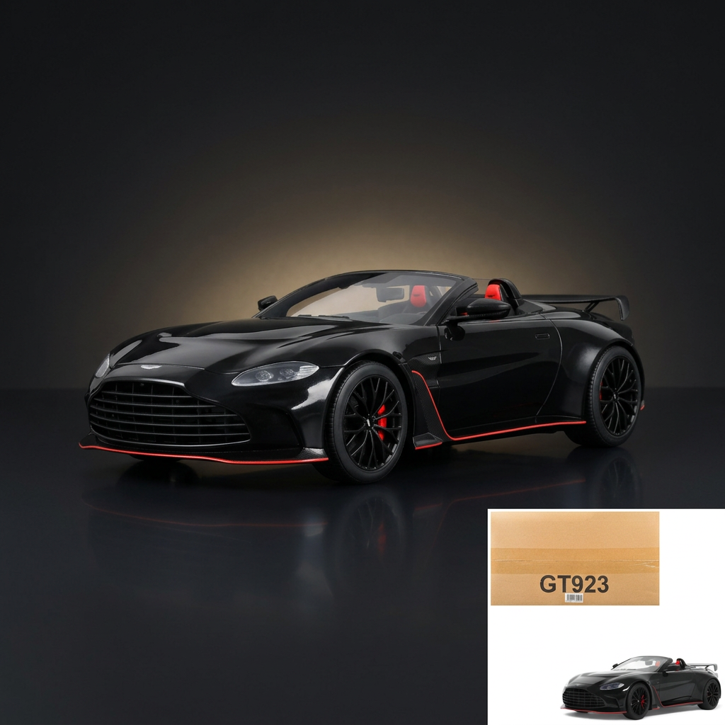 GT Spirit 1:18 2023 Aston Martin V12 Vantage Roadster Onyx Black