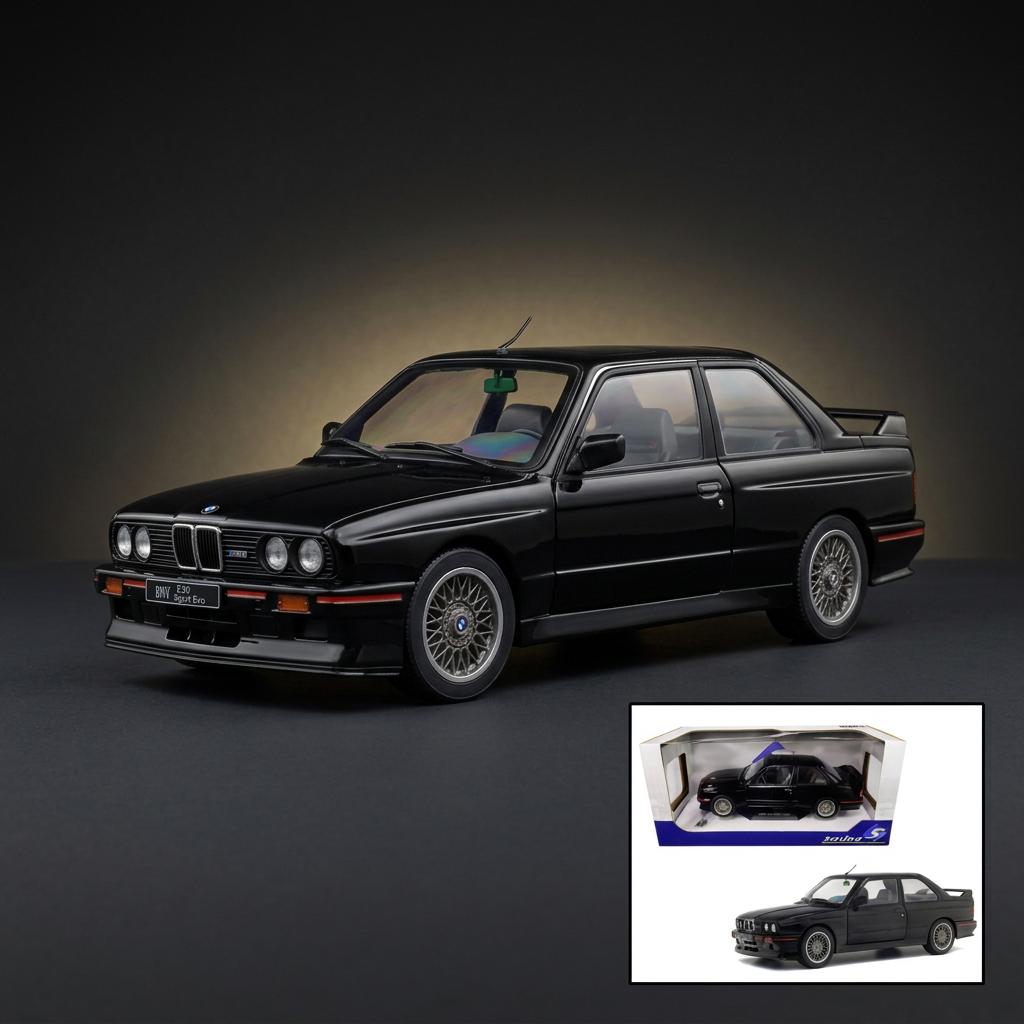 Solido 1:18 1990 BMW E30 Sport Evo Black