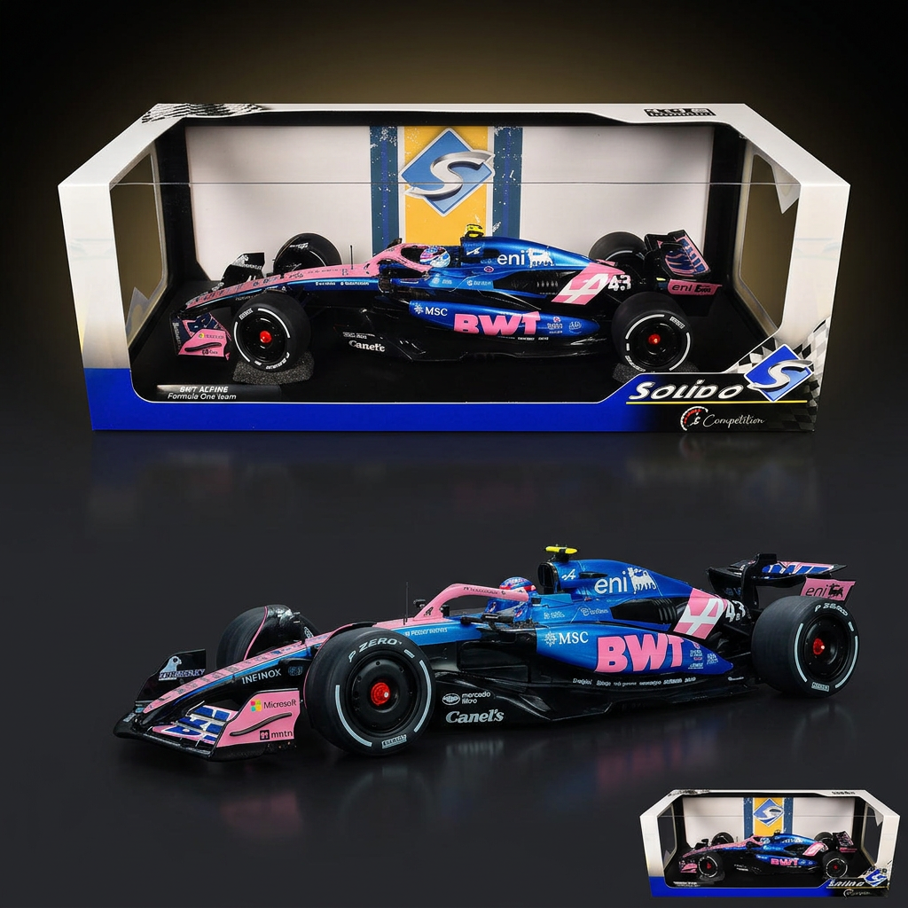 Alpine A525 #43 Franco Colapinto "BWT" Formula One F1 "Canadian GP" (2025) "Competition" Series 1/18 Diecast Model Car by Solido