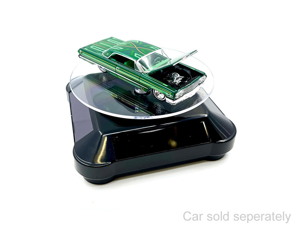 3.5″ Solar Rotating Display Stand with Black Base for 1/64 Scale Model Cars11-3