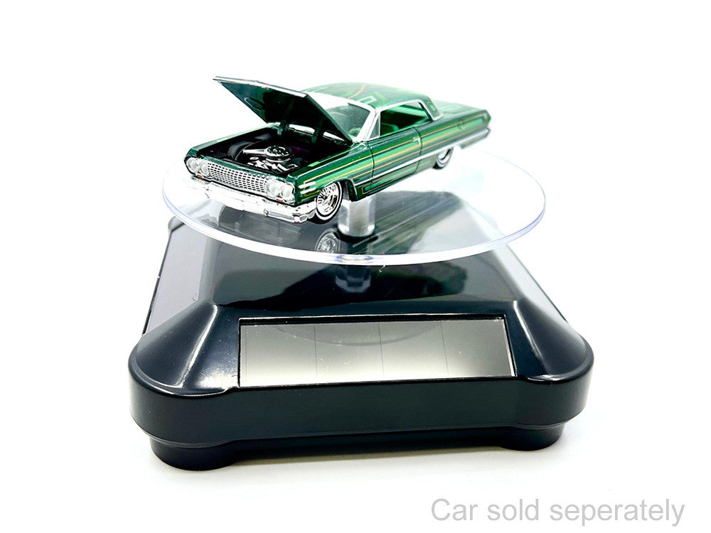 3.5″ Solar Rotating Display Stand with Black Base for 1/64 Scale Model Cars11-2