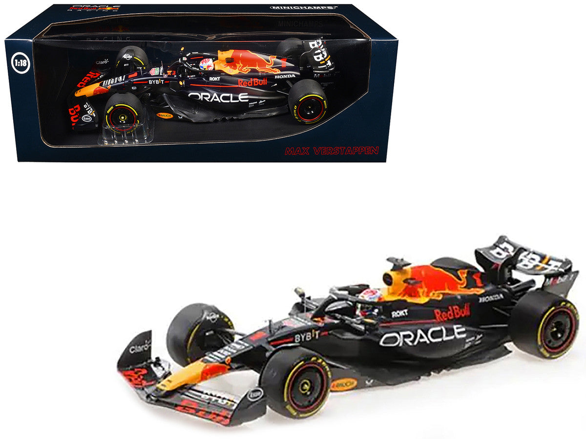 Red Bull Racing RB19 #1 Max Verstappen "Oracle" Winner F1 Formula One "Italian GP" (2023) with Driver Limited Edition to 160 pieces Worldwide 1/18 Diecast Model Car by Minichamps-2