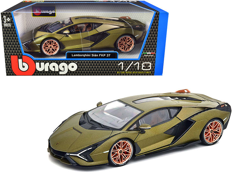 Lamborghini Sian FKP 37 1/18 Diecast Model Car by Bburago-0