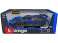 Bugatti Bolide 1/18 Diecast Model Car Blue Carbon Gray by Bburago-0