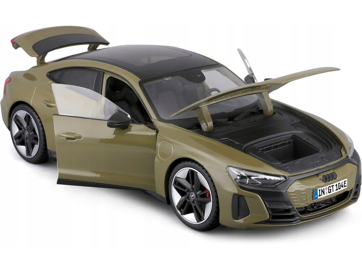2022 Audi RS e-tron GT Dark Green 1/18 Diecast Model Car-1