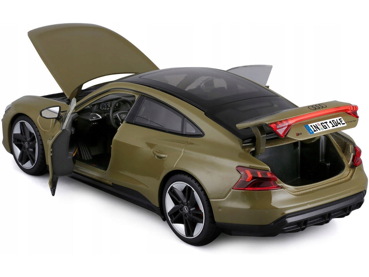 2022 Audi RS e-tron GT Dark Green 1/18 Diecast Model Car-2