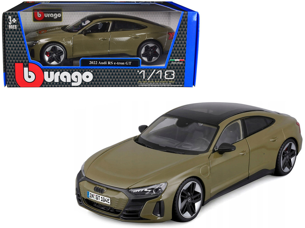 2022 Audi RS e-tron GT Dark Green 1/18 Diecast Model Car-0