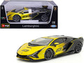 Lamborghini Sian FKP 37 #63 1/18 Yellow Metallic Diecast Model Car-0