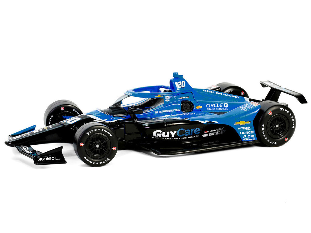 Dallara IndyCar #20 Ed Carpenter "Guy Care" Ed Carpenter Racing "NTT IndyCar Series" (2024) 1/18 Diecast Model Car by Greenlight-0