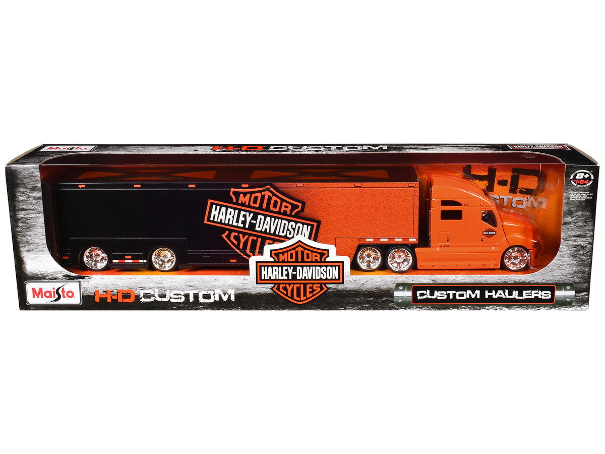 Maisto 1:64 Harley-Davidson Custom Hauler Trailer Orange Series — product image 2