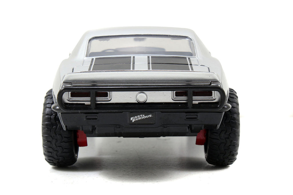 Roman's Chevrolet Camaro Z/28 Silver "Fast & Furious 7" Movie 1/24 Diecast Model Car by Jada-3