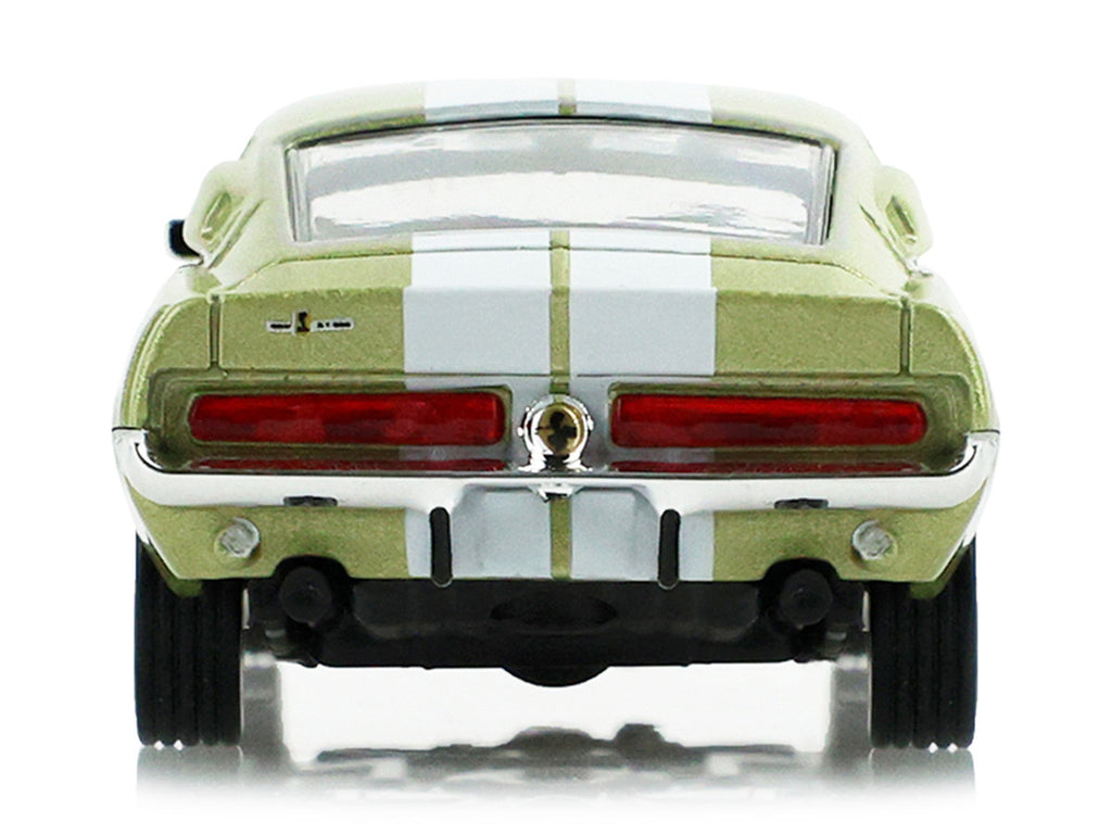 1967 Ford Shelby GT500 Lime Gold Metallic with White Stripes "Stampede" Series 2 1/64 Diecast Model Car by Greenlight-3