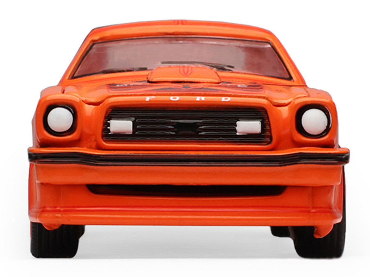 1978 Ford Mustang King Cobra II Tangerine with Black Graphics and Tangerine Interior "The Mustang Stampede" Series 2 1/64 Diecast Model Car by Greenlight-2
