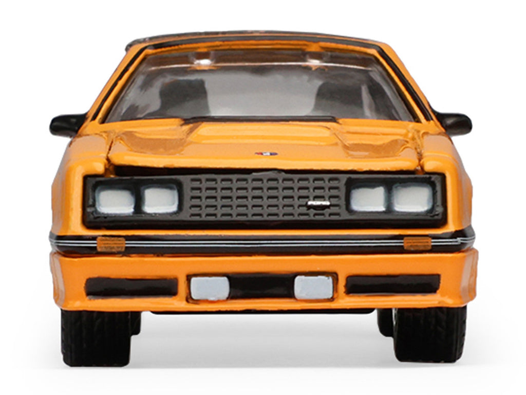 1982 Ford Foxbody Mustang Medium Vanilla Yellow with Black Top "The Mustang Stampede" Series 2 1/64 Diecast Model Car by Greenlight-2