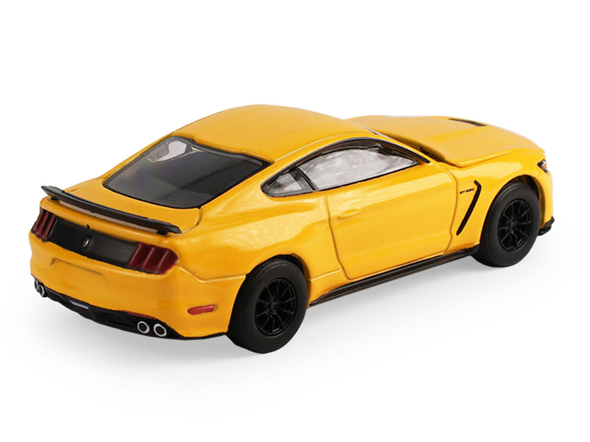 2017 Ford Mustang Shelby GT350 Triple Yellow Tri-Coat "Stampede" Series 2 1/64 Diecast Model Car by Greenlight-0