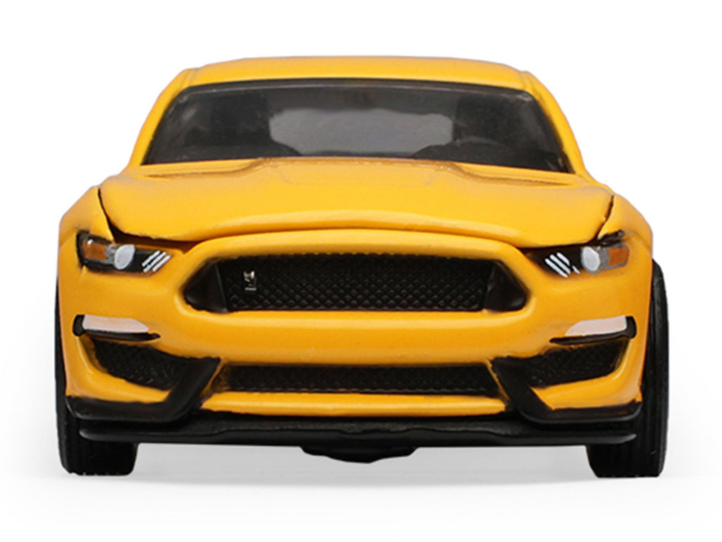 2017 Ford Mustang Shelby GT350 Triple Yellow Tri-Coat "Stampede" Series 2 1/64 Diecast Model Car by Greenlight-1