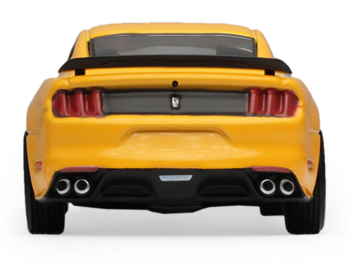 2017 Ford Mustang Shelby GT350 Triple Yellow Tri-Coat "Stampede" Series 2 1/64 Diecast Model Car by Greenlight-3