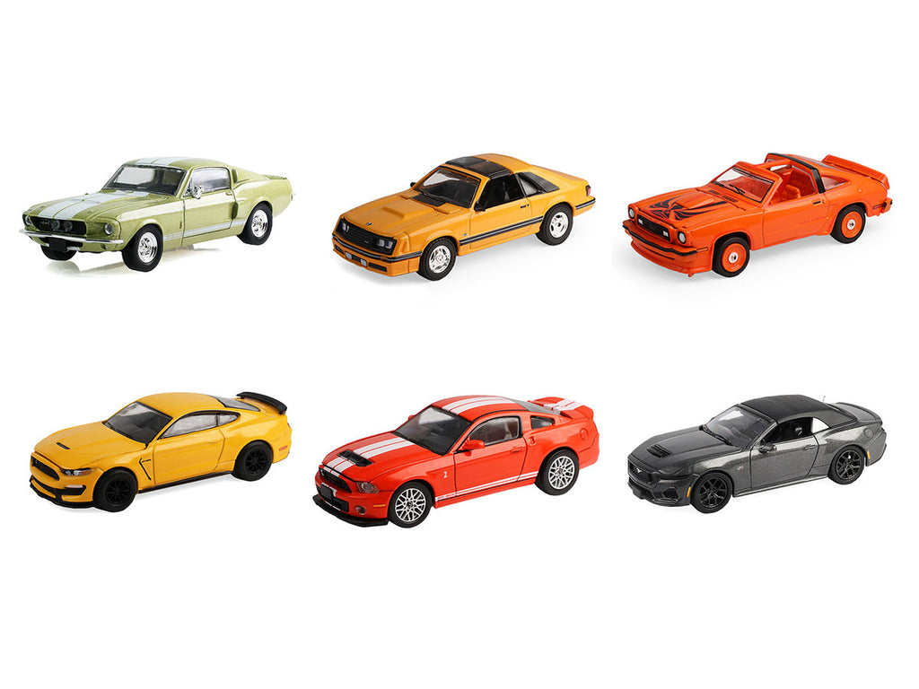 "The Mustang Stampede" Series 2 Set of 6 pieces 1/64 Diecast Model Cars by Greenlight-1