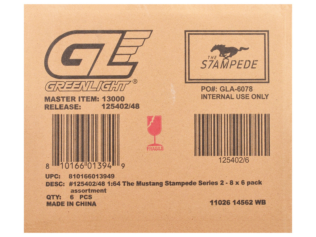 "The Mustang Stampede" Series 2 Set of 6 pieces 1/64 Diecast Model Cars by Greenlight-2