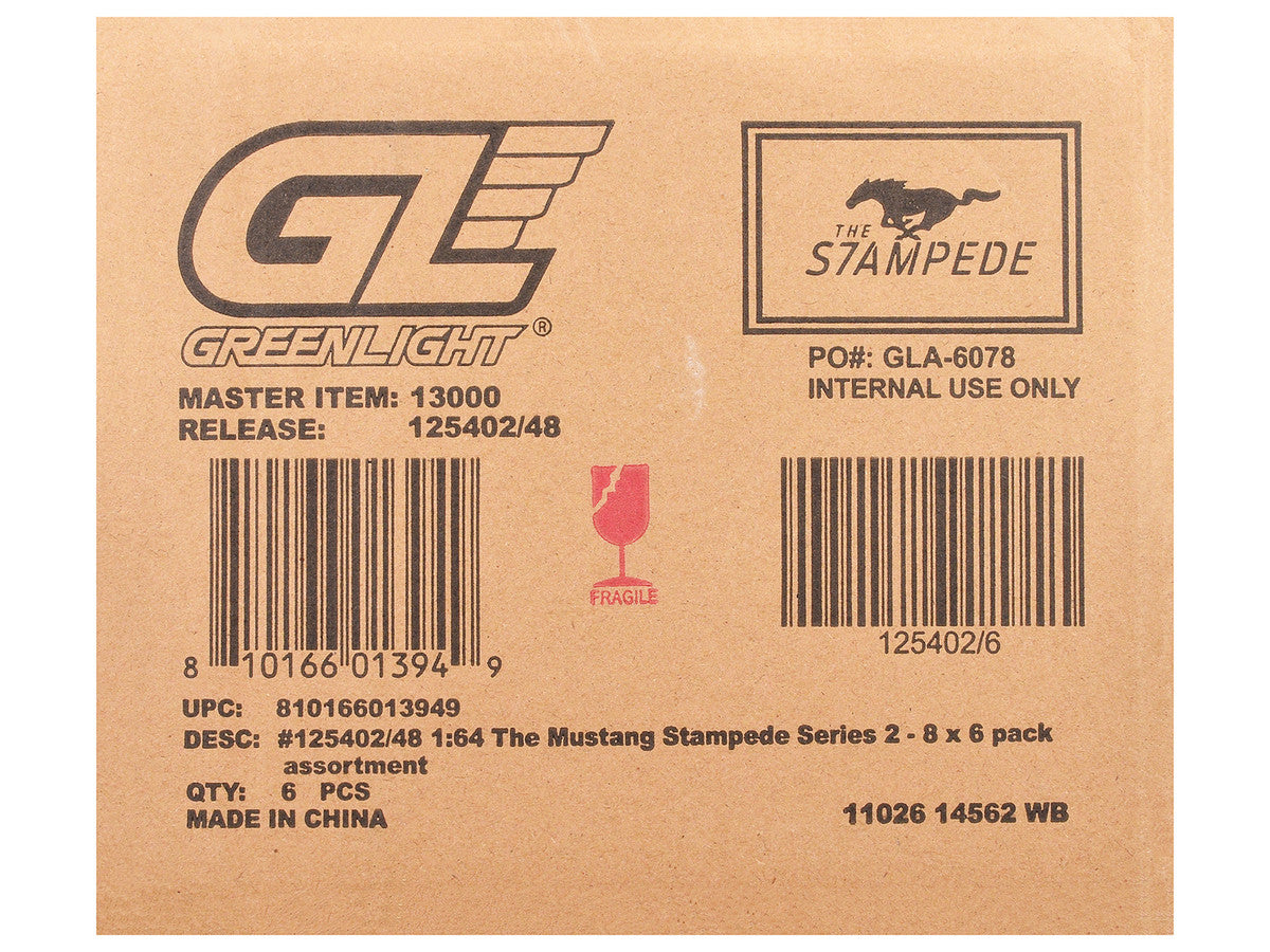"The Mustang Stampede" Series 2 Set of 6 pieces 1/64 Diecast Model Cars by Greenlight-2