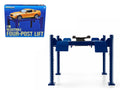 Adjustable Four Post Lift Blue for 1/18 Scale Diecast Model Cars by Greenlight-0