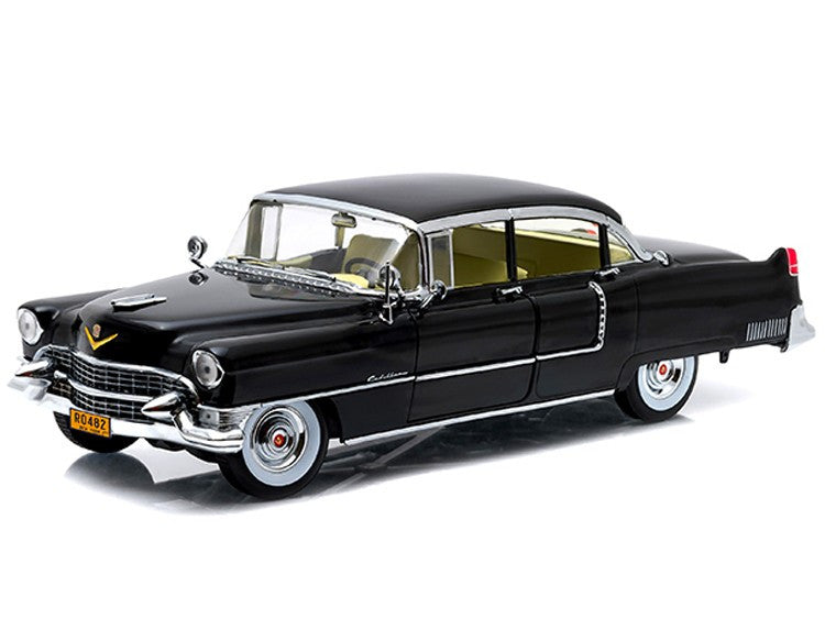 1955 Cadillac Fleetwood Series 60 Special Black "The Godfather" (1972) Movie 1/18 Diecast Model Car by Greenlight-1