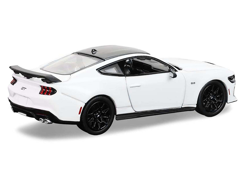 2024 Ford Mustang Oxford White with Black Top "GreenLight Muscle" Series 30 1/64 Diecast Model Car by Greenlight-2