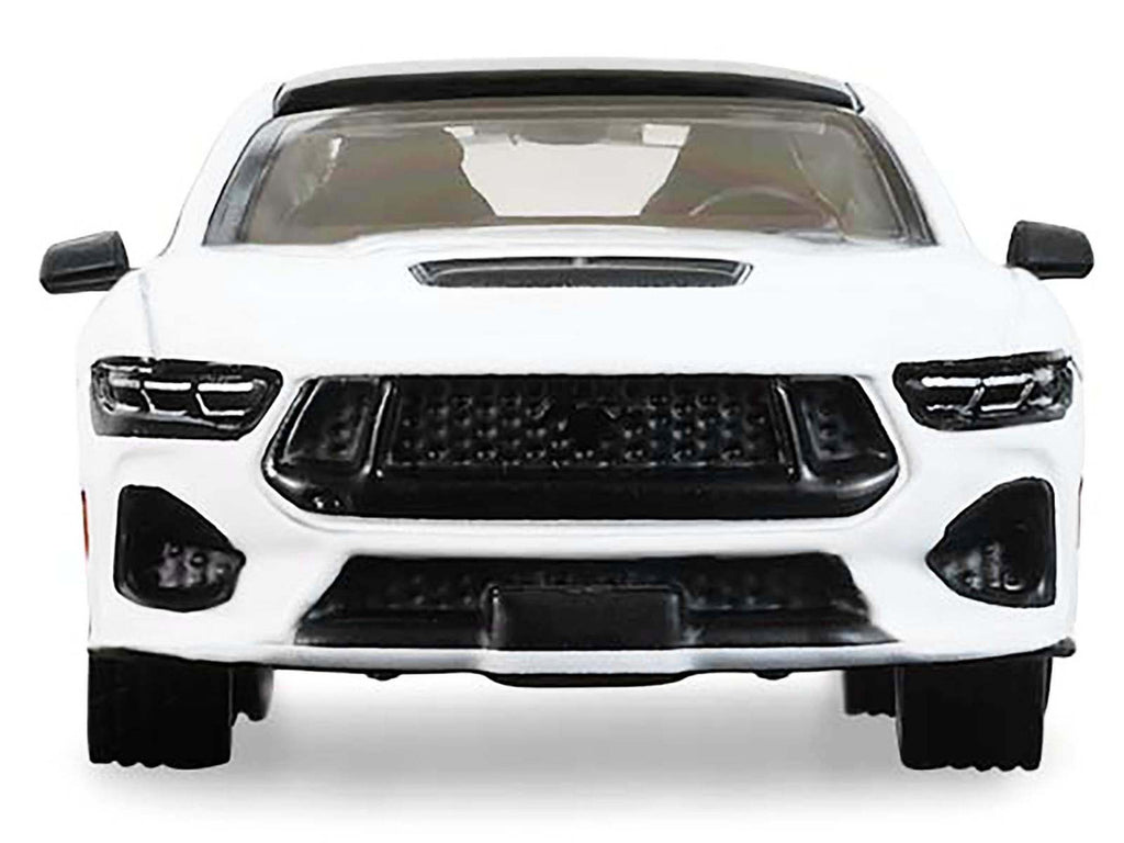 2024 Ford Mustang Oxford White with Black Top "GreenLight Muscle" Series 30 1/64 Diecast Model Car by Greenlight-3