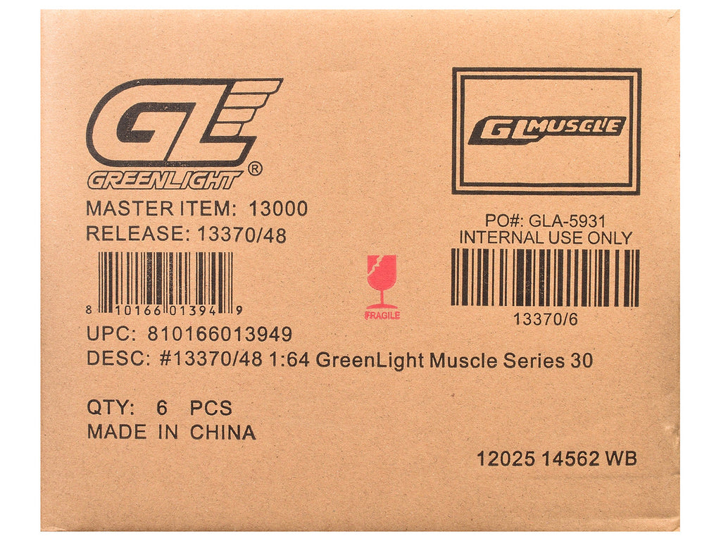 "GreenLight Muscle" Series 30 Set of 6 pieces 1/64 Diecast Model Cars by Greenlight-1