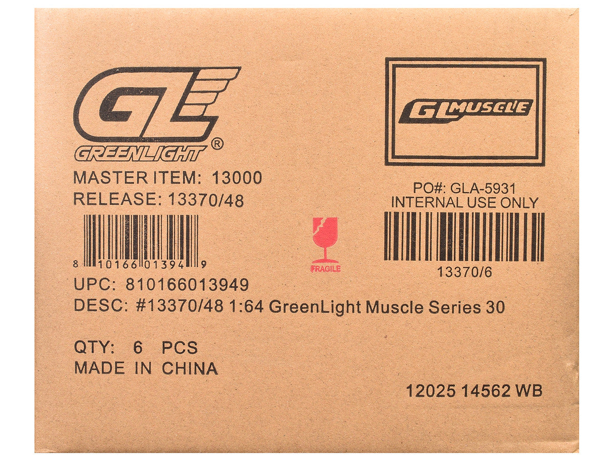 "GreenLight Muscle" Series 30 Set of 6 pieces 1/64 Diecast Model Cars by Greenlight-1