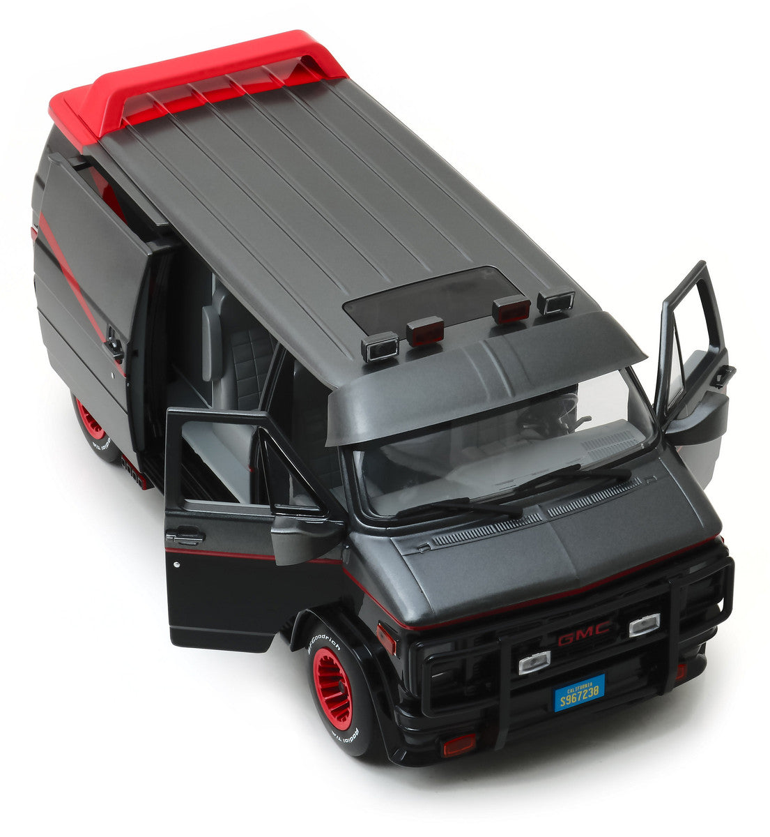 1983 GMC Vandura Black "The A-Team" (1983-1987) TV Series 1/18 Diecast Model Car by Greenlight-2