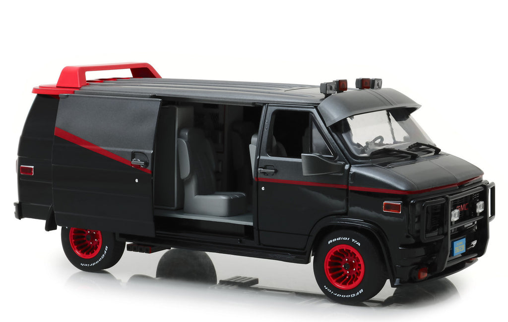 1983 GMC Vandura Black "The A-Team" (1983-1987) TV Series 1/18 Diecast Model Car by Greenlight-1