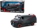 1983 GMC Vandura Black Weathered Version with Bullet Holes "The A-Team" (1983-1987) TV Series 1/18 Diecast Model Car by Greenlight-0
