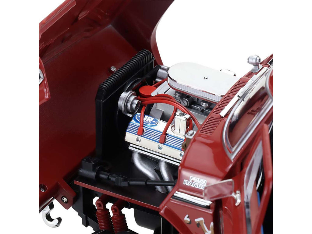 1979 Ford F-250 Monster Truck with 48-Inch Tires "Walkin' Tall" Red "Kings of Crunch" Series 1/18 Diecast Model Car by Greenlight-2