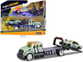 International DuraStar Flatbed Truck #17 and 1988 Ford Mustang LX #17 Light Green Metallic with Stripes and Graphics "Elite Transport" Series 1/64 Diecast Models by Maisto-0