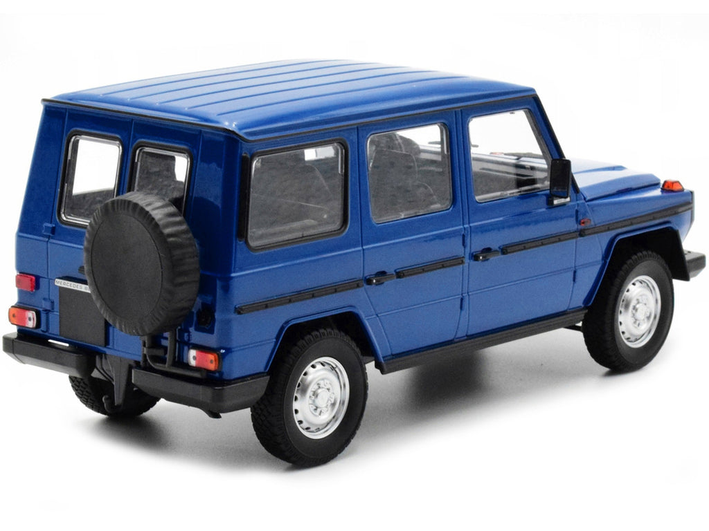 1980 Mercedes-Benz G-Model (LWB) Dark Blue with Black Stripes Limited Edition to 402 pieces Worldwide 1/18 Diecast Model Car by Minichamps-2
