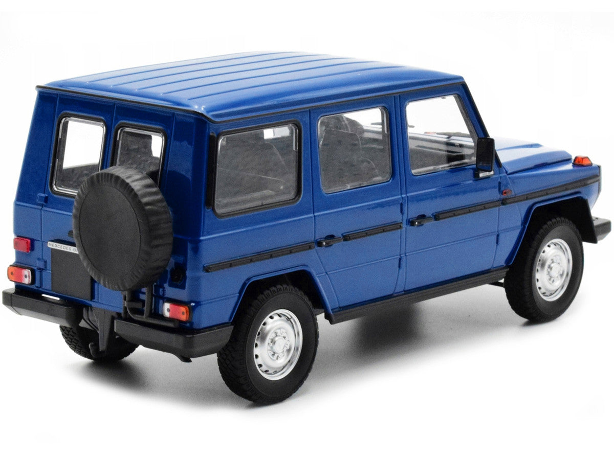 1980 Mercedes-Benz G-Model (LWB) Dark Blue with Black Stripes Limited Edition to 402 pieces Worldwide 1/18 Diecast Model Car by Minichamps-2