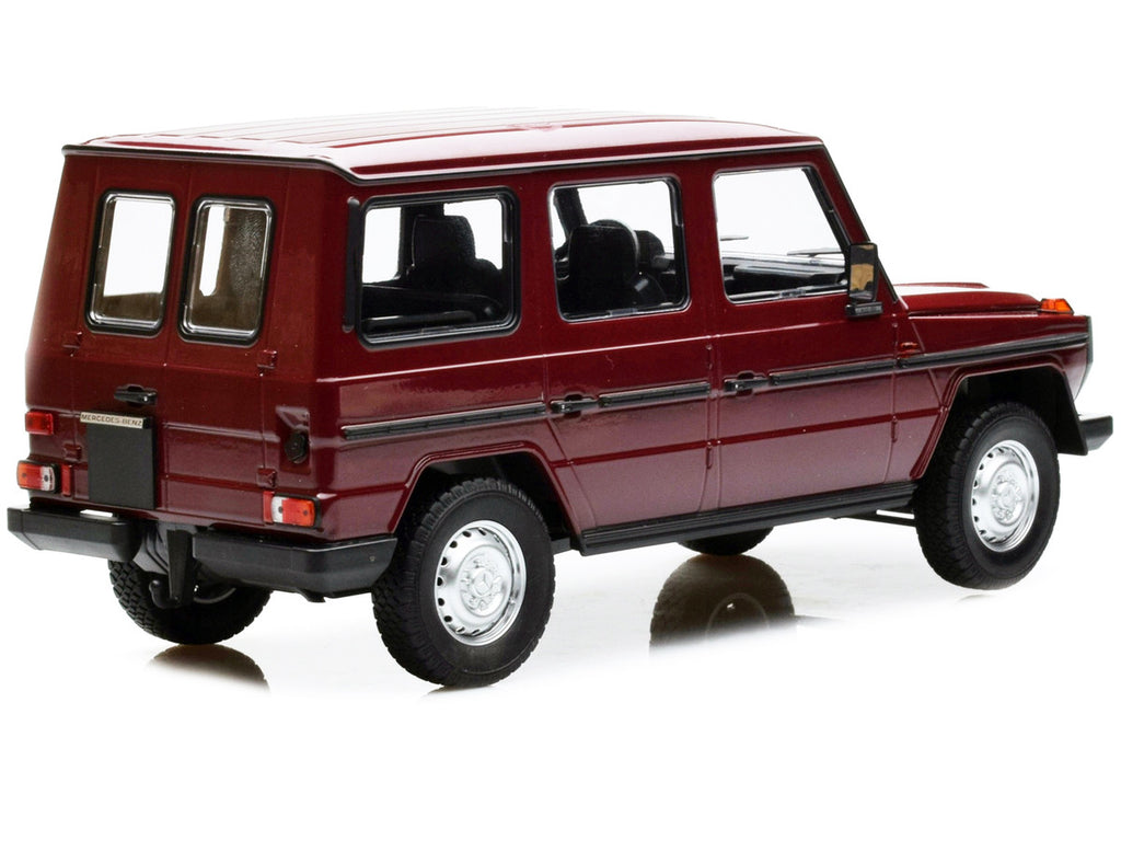 1980 Mercedes-Benz G-Model (LWB) Dark Red with Black Stripes Limited Edition to 402 pieces Worldwide 1/18 Diecast Model Car by Minichamps-2