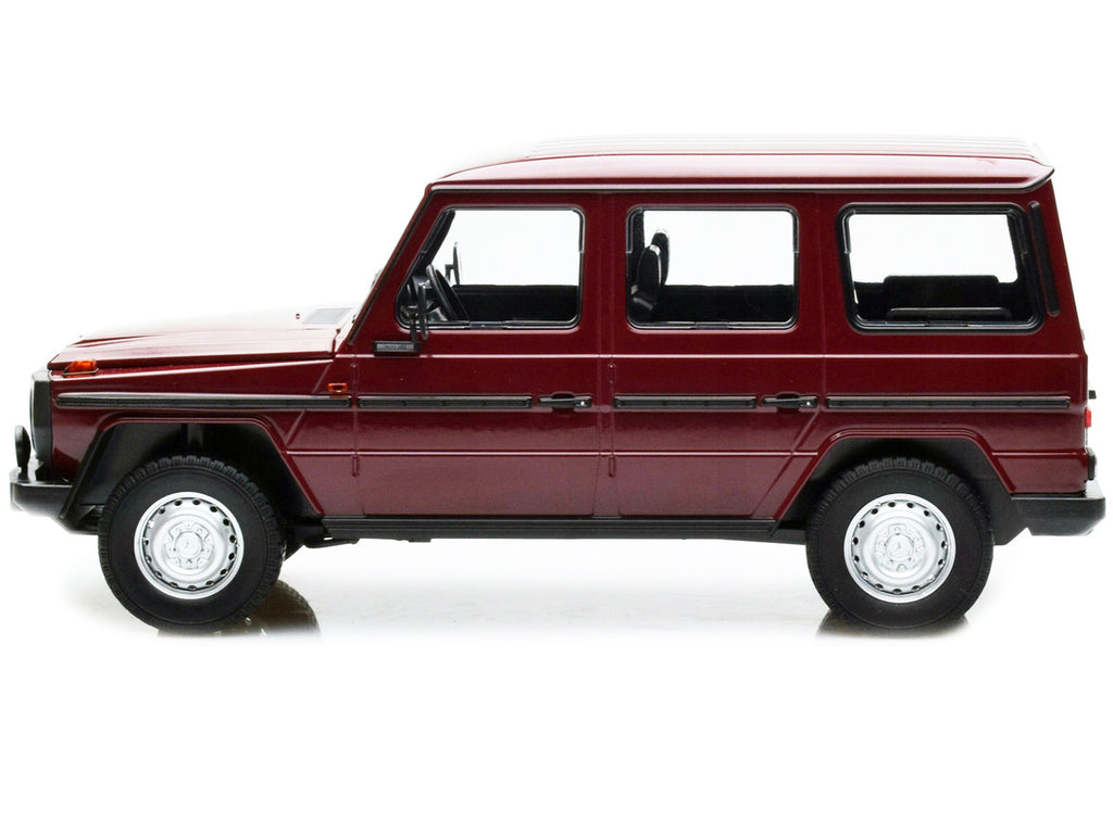 1980 Mercedes-Benz G-Model (LWB) Dark Red with Black Stripes Limited Edition to 402 pieces Worldwide 1/18 Diecast Model Car by Minichamps-1