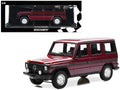 1980 Mercedes-Benz G-Model (LWB) Dark Red with Black Stripes Limited Edition to 402 pieces Worldwide 1/18 Diecast Model Car by Minichamps-0