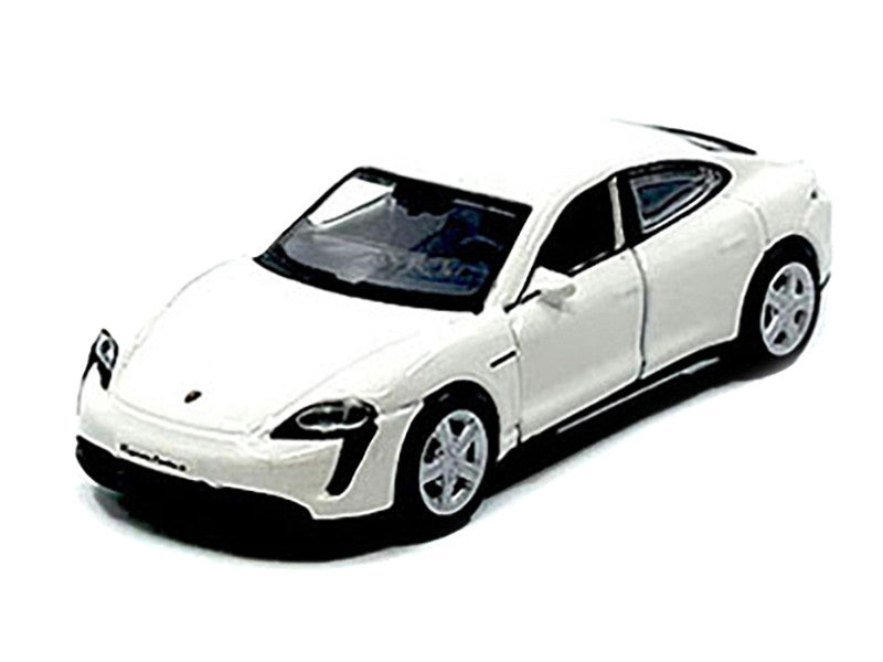 Porsche Taycan Turbo S White "Speed Icons" Series 1/64 Diecast Model Car by Maisto-0