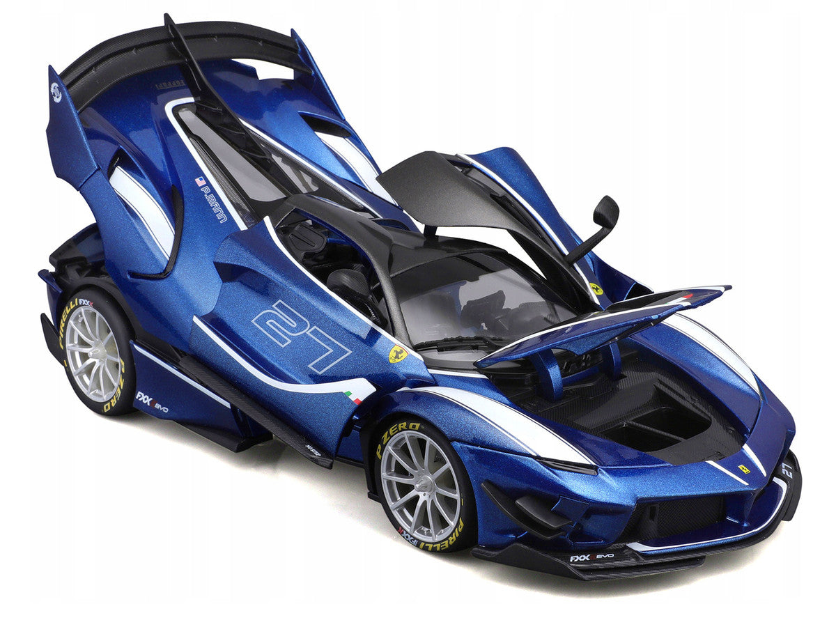 Bburago 1:18 Ferrari FXX-K Evo #27 Blue Metallic