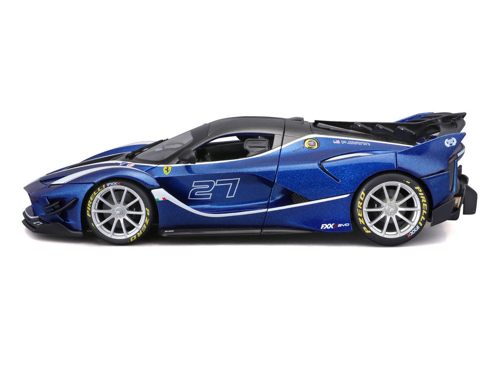 Bburago 1:18 Ferrari FXX-K Evo #27 Blue Metallic — product image 1