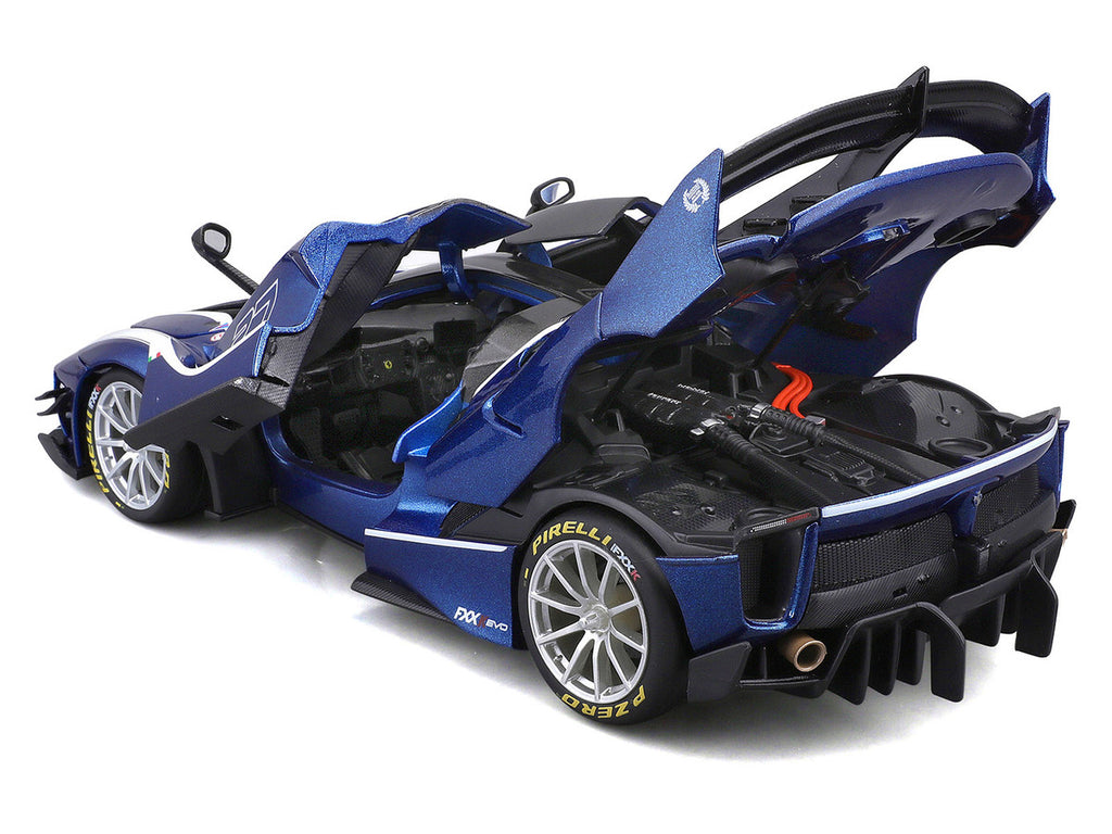 Bburago 1:18 Ferrari FXX-K Evo #27 Blue Metallic — product image 2