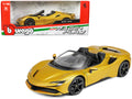 Bburago 1/18 Ferrari SF90 Spider Gold Metallic Diecast Model Car-0